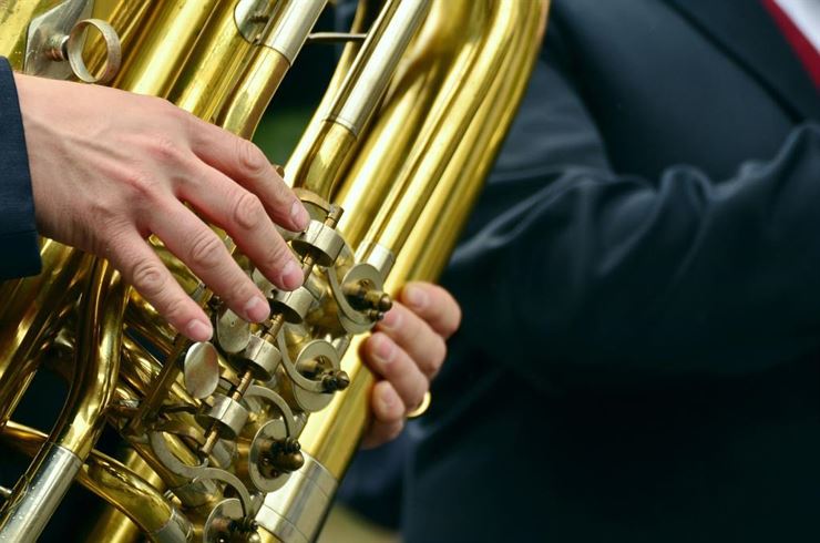 Concert in the health resort house