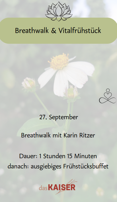 Breathwalk mit Vitalfrühstück