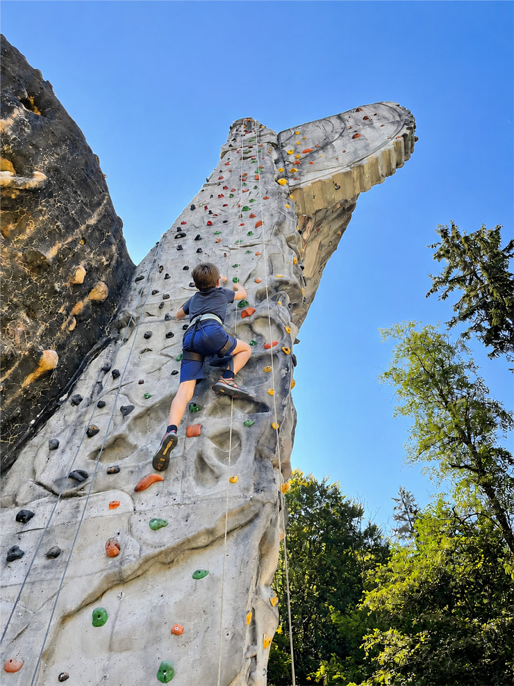 Climbing high up